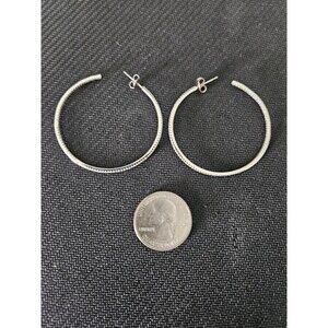 Pavé Cubic Zirconia Hoop Earrings